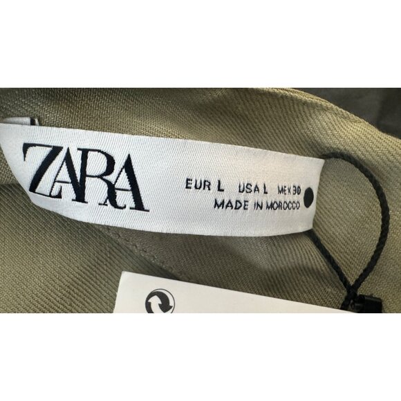 NWT ZARA Medium Asymmetrical One Shoulder Linen Maxi Dress - Picture 5 of 16